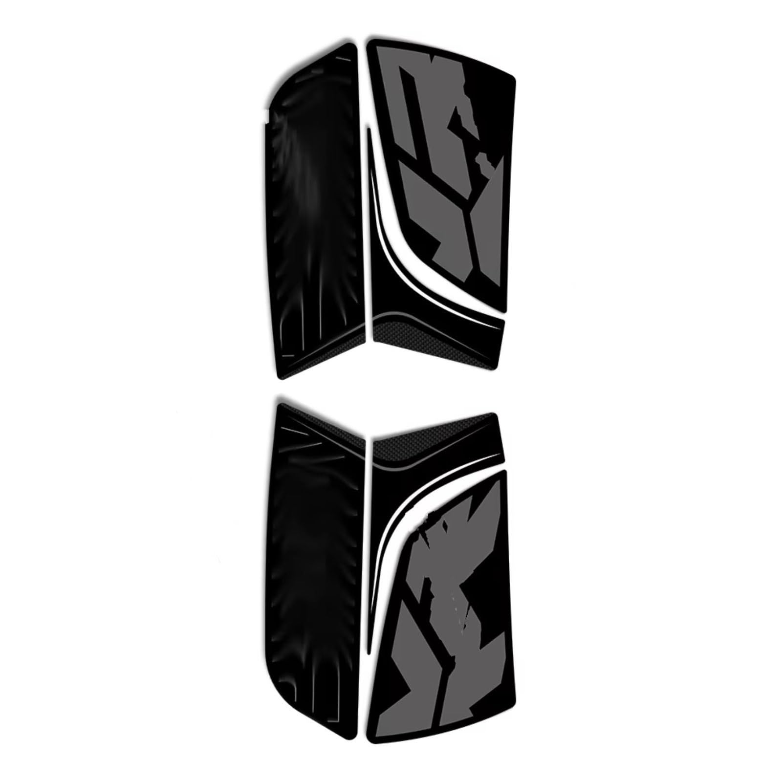Compatibile Con Per F900 Per XR Carbon Look 3D Gel Adesivo Protettivo Per Custodia Laterale Per Moto Accessori Kit Impermeabile Antiscivolo Serbatoio(Triple Black)