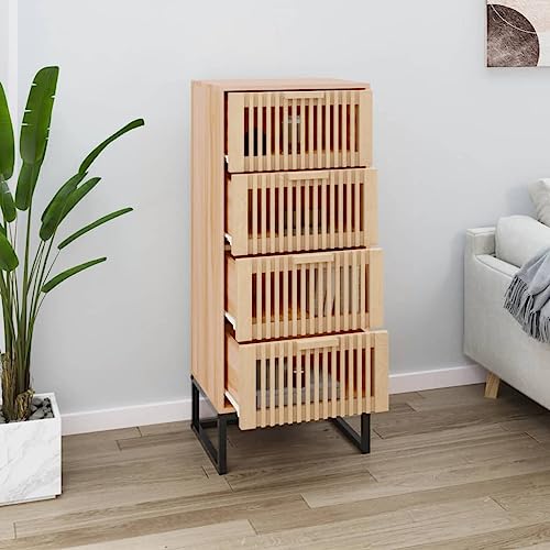 Juroupi Aparador Alto Madera Mueble Auxiliar de Cocina aparador Salon Mueble de Salon Muebles auxiliares contrachapada 40x30x95 cm