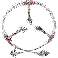 Fishing Leaders Wire Rigs Saltwater, 12pcs/24pcs Stainless Steel Wire Leader 2-3 Arms Fishing Rigs With Swivel Snap Beads For Lures Bait Hook - View #8