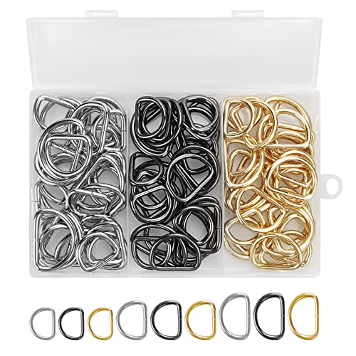 90 fibbie in metallo con anello a D