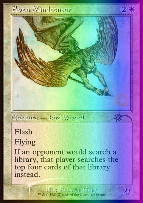 MTG Magic: The Gathering - Aven Mindcensor (1) - Foil Printing 195FO Love Your LGS 2021 pLG21