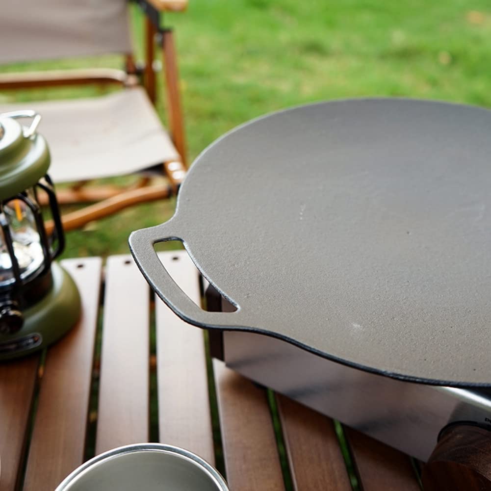Wok de hierro al aire libre para freír inducción abierta parrilla redonda para cocinar en el hogar, campo de cocina, barbacoa, accesorios de camping