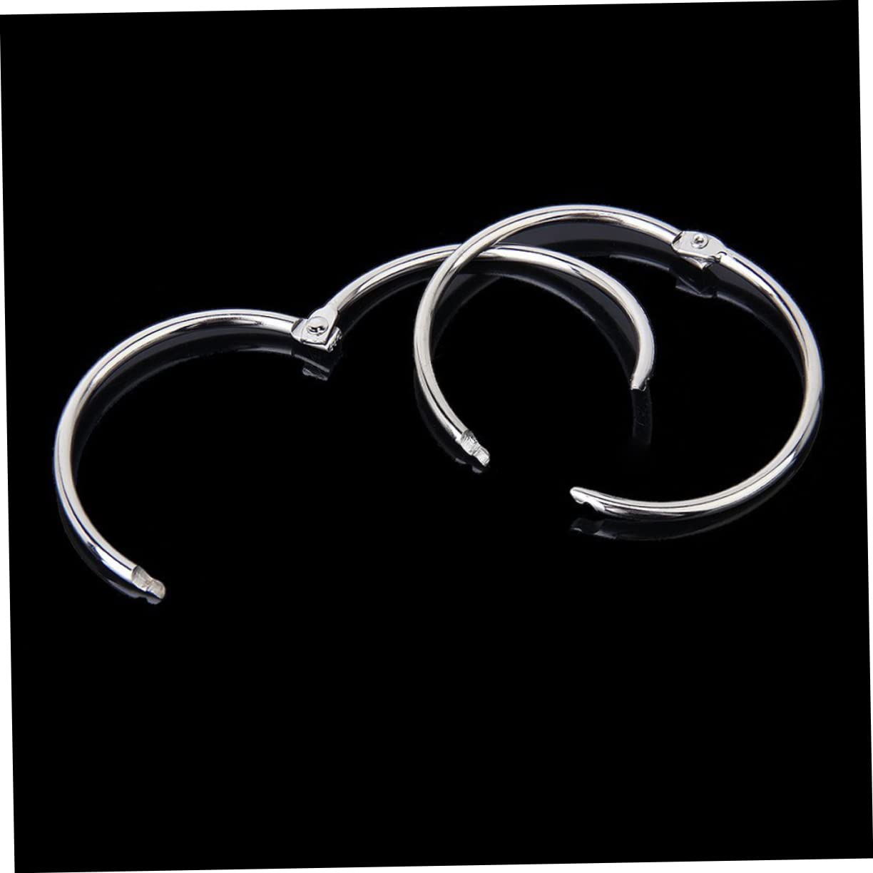Housoutil Anelli 10 Nichelato Articolati Argento Metallo in e Album Pezzi 65mm Quaderni Lavori Artigianali
