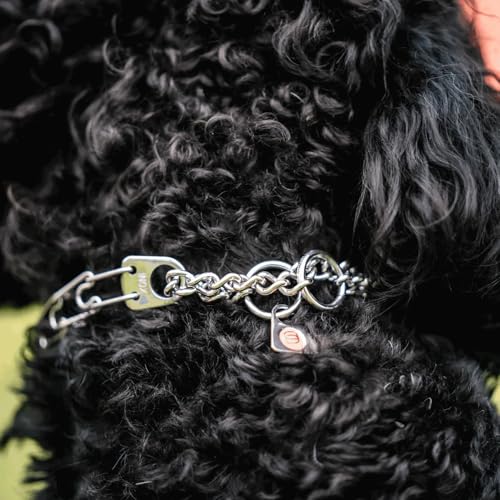 Image of Herm Sprenger Ultra-Plus Prong Stainless Steel Micro Training Dog Collar | Assembly Chain Training Collar for Smaller Dogs | Made in Germany - 1.5 mm, 13″