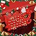 Wooden Christmas Advent Calendar with 24 Drawers for Countdown, Festive Santa Sleigh Design for Home & Office, Reusable Holiday Gift for All Ages