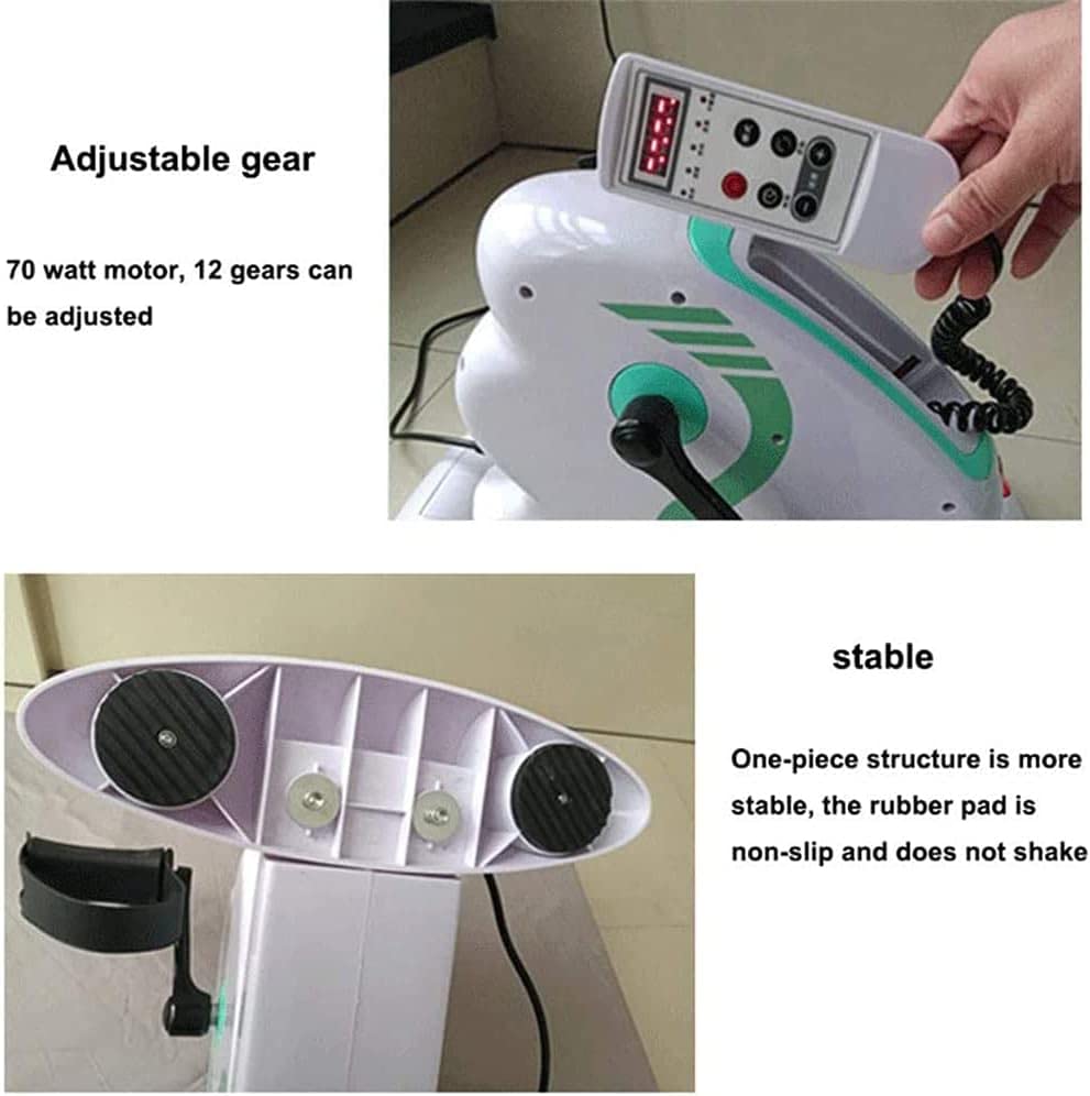Mini bicicleta eléctrica ajustable para ejercicio de brazos y piernas miniatura 2