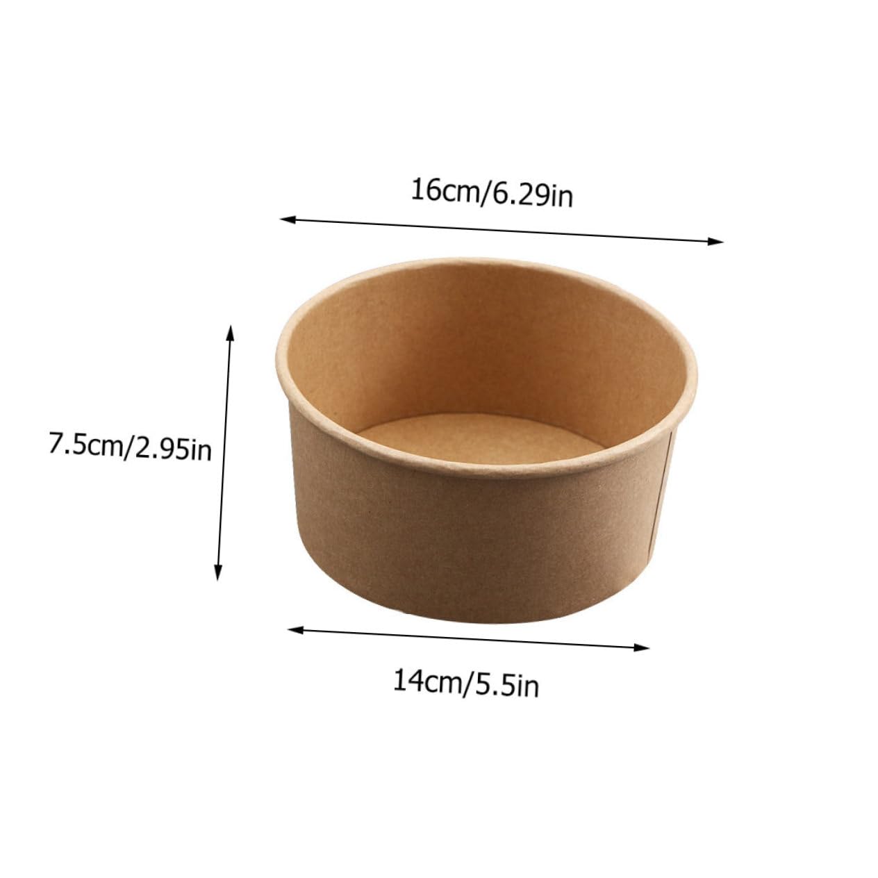 NOLITOY Cooked Food Cup Paper 30pcs Takeaway Packaging Box Paper Bowl Perfect for Home Restaurant