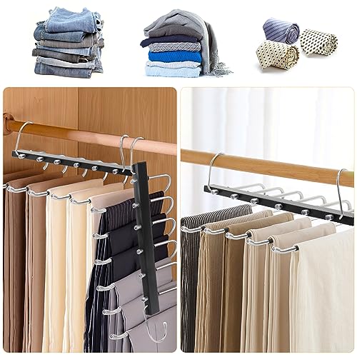 TAOPE Grucce Pantaloni Salvaspazio, 2 Pcs