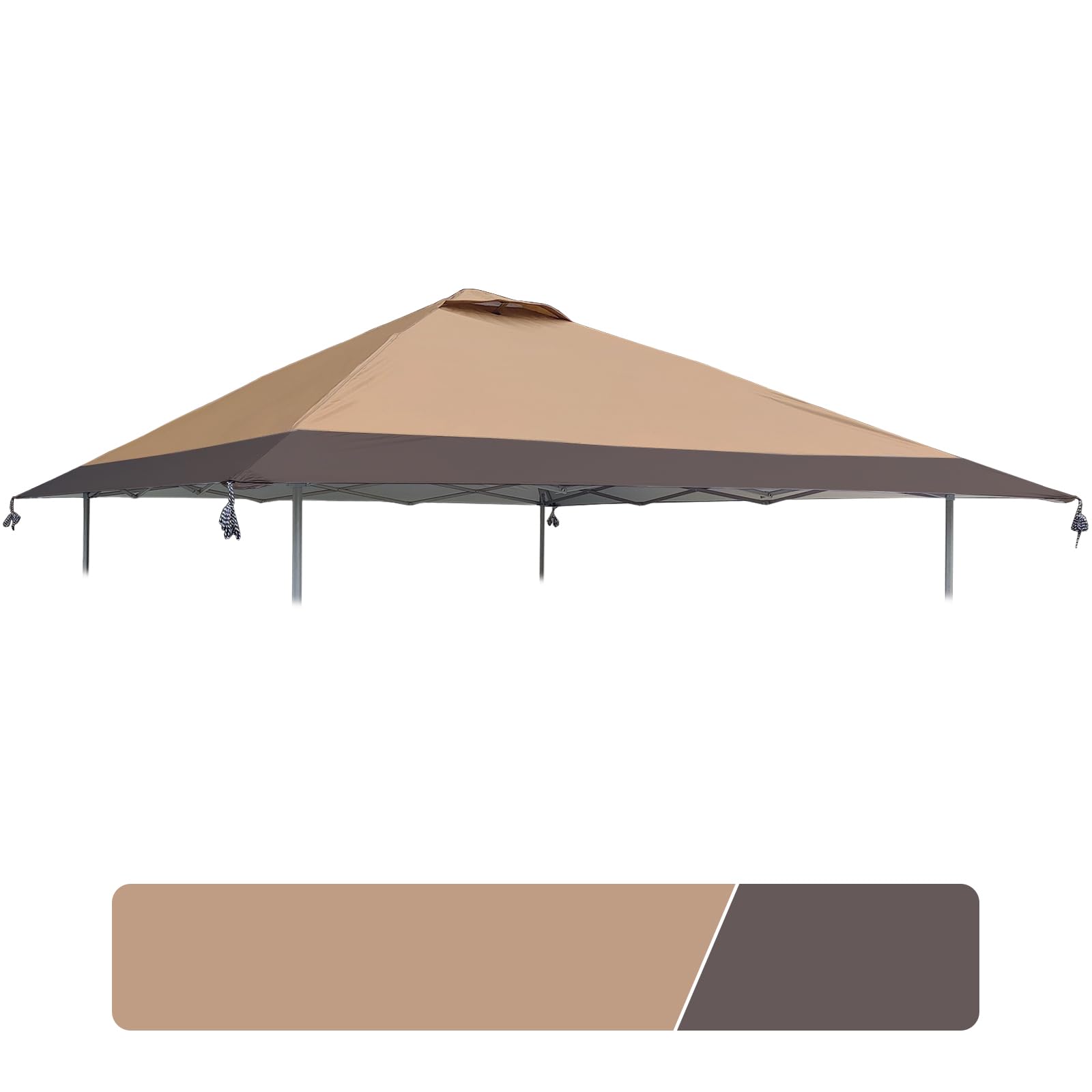13x13 Canopy Replacement Top with Air Vent Fit for Coleman Oasis 1606532 2156426 2156428, 300D Oxford Waterproof Silver Coated Pop Up Canopy Tent Cover for Outdoor (Replacement Top Only)