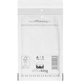 verpacking 200 Padded Padded Envelopes A1 White 120 x 175 mm DIN A6