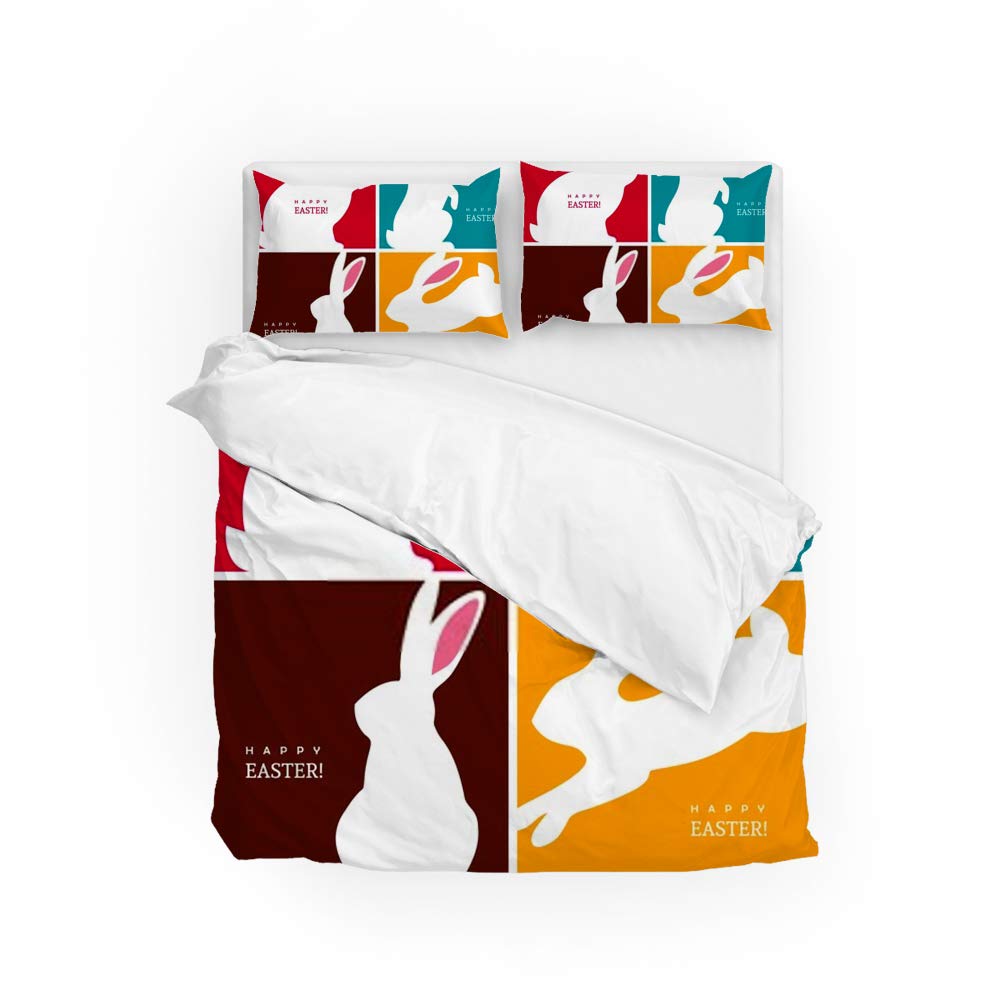 Housse de couette de Pâques Cheghong lapin pour cadeau de maison