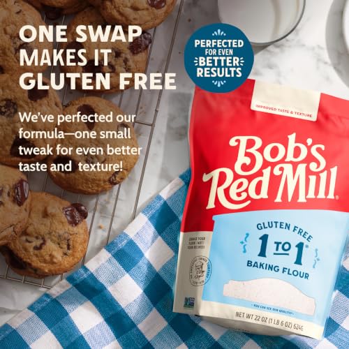 Bob's Red Mill Gluten Free 1 to 1 Baking Flour, 22oz (4 Pack) - image 7
