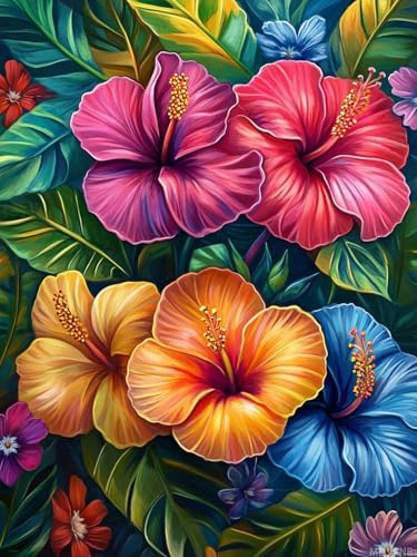 MIJVFNB Hibiscus Tropical Flowers Kit