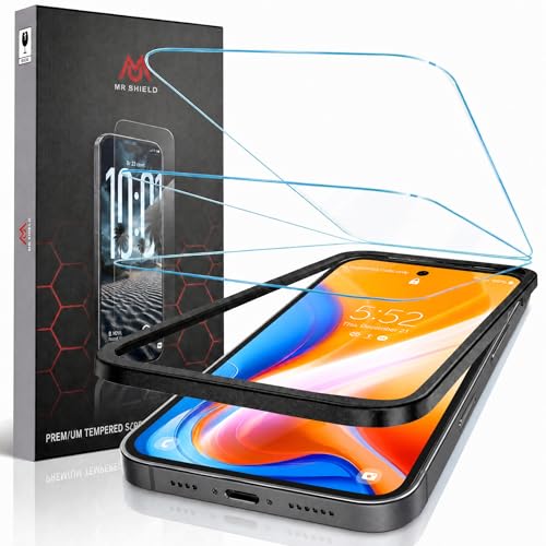 Image of Mr.Shield Easy-X Screen Protector for Google Pixel 11 /11 Pro /10 /10 Pro | Pixel 9 / 9 Pro [2 Pack] Tempered Glass Guard, Military Grade Shatterproof, Easy Installation Tray, HD Clarity, Case-Friendly