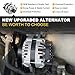 Alternator 12V 190A A0009067703 for Mercedes-Benz W205 C300 2015-2018, C253 GLC300 2016-2019, GLC350e 2020, Metris 2018-2021, L4 2.0L, 4-Groove Clutch Pulley