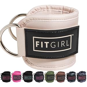 FITGIRL – Ankle Strap for Cable Machines and Resistance Bands, Work Out Cuff Attachment for Home & Gym, Glute Workouts – Kickbacks, Leg Extensions, Hip Abductors, for Women Only