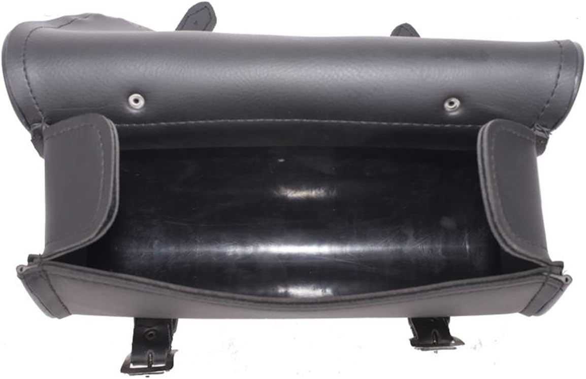 GARGOYLE BELLS Motorcycle Tool Bag Leather Motorcycle Handlebar Bag Universal Motorcycle Fork Bag Saddlebags Sissy Bar Storage Tool Bag for Motorcycle