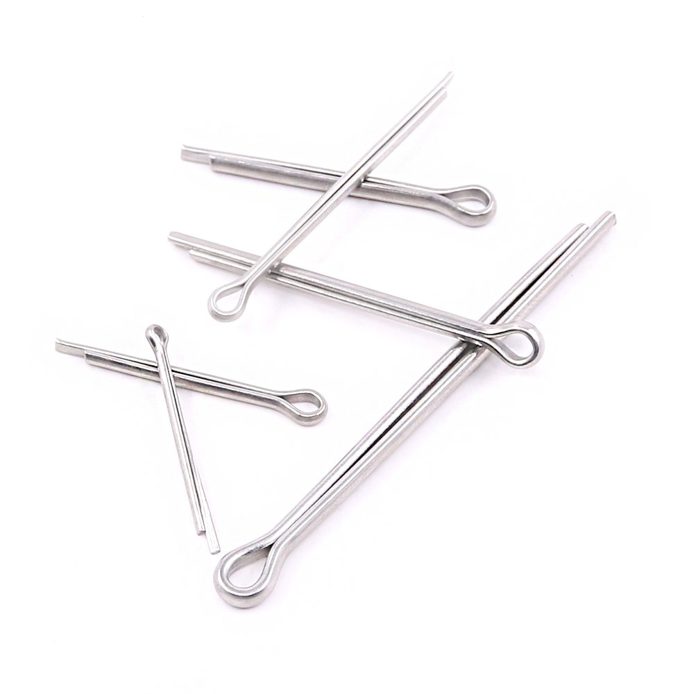 Glarks 150PCS 304 acciaio INOX Coppiglia clip chiave Fastner raccordo assortimento kit