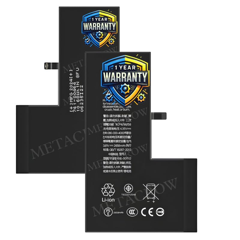 Image of Original Battery Compatible for iPhone Xs (A2097, A1920, A2100, A2098) - (2658mAh) - 1 Year Warranty