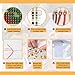 FREEBLOSS Cross Stitch Wall Hanging Kits Stamped Embroidery Starter Kits Pre Printed Stitches Practice Kit with Instructions for Beginners Cross Stitching Decor Joy in The Journey