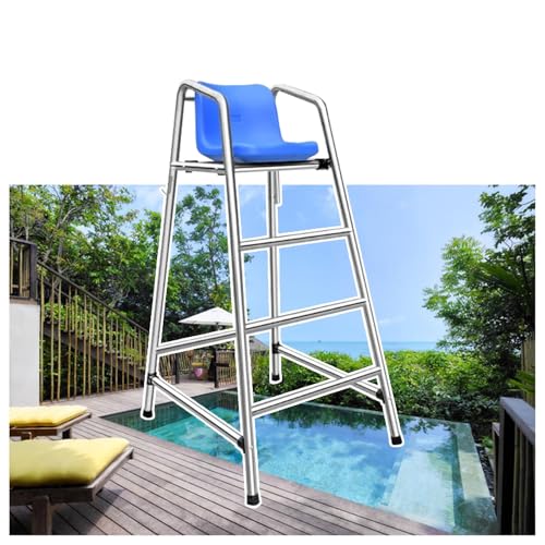 Escalera de Salvavidas para Piscina con Sombrilla Acacia miniatura 1
