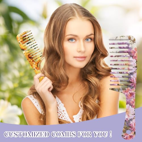 Peines de Dientes Anchos 2 Piezas para cabello rizado miniatura 7