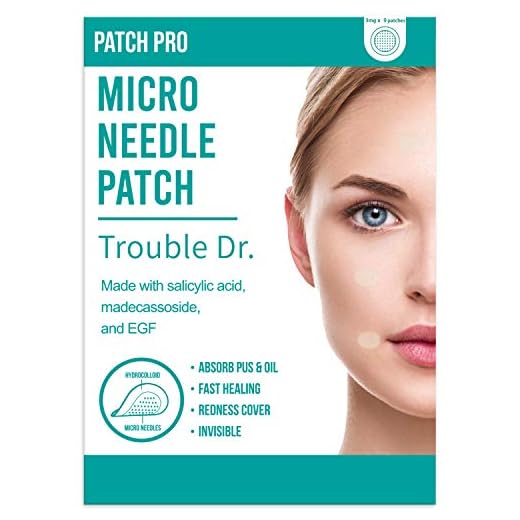 PATCH PRO MICRO NEEDLE PATCH Trouble Dr. 9 st. osynliga plåster för akne, finnar, fläckar med hydrokolloid, salicylsyra, madecassoside för hudläkande plåster