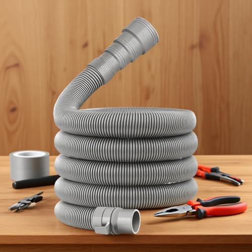 RV Sewer Hose Kit, Caravan Drain Pipe, Vehicle Waste Pipe, Foldable Pipes with Adjustable Adapter, for Travel Vacation Vehicle Camping Holiday Beach Outdoor Repair