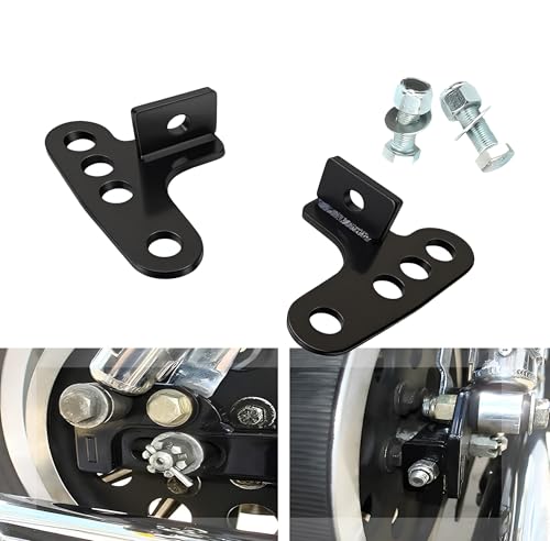 Image of Adjustable 1 + 2 + 3 Rear Lowering Link Kit Sportster 883 + Sportster 1200 Motorcycle Drop Links Fits for Harley motobike (Black)