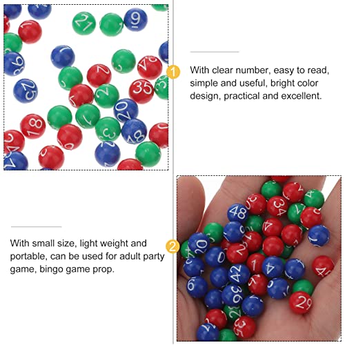 Zerodeko 49 STK Ball Der Lotteriemaschine Bälle Bingo- Tombolakugeln Aus Kunststoff Kapseln Tischtennisball Pong-bälle Pong Kugeln Verlorene Bingokugel Lotto Pog Mini Plastik Kind Kaugummi