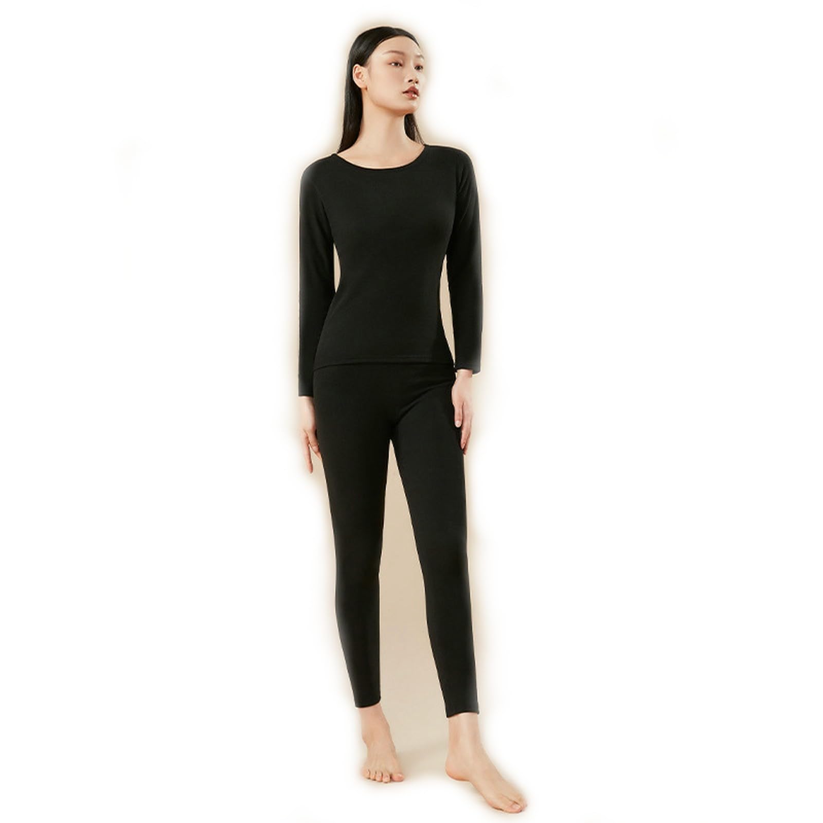 Intimo Termico Set di Pantaloni Lunghi per Cappotto Autunnale in Seta E Cashmere Autunno Inverno-Nero Classico Maschile-2xl da Uomo (consigliato 125-140 Sterline)