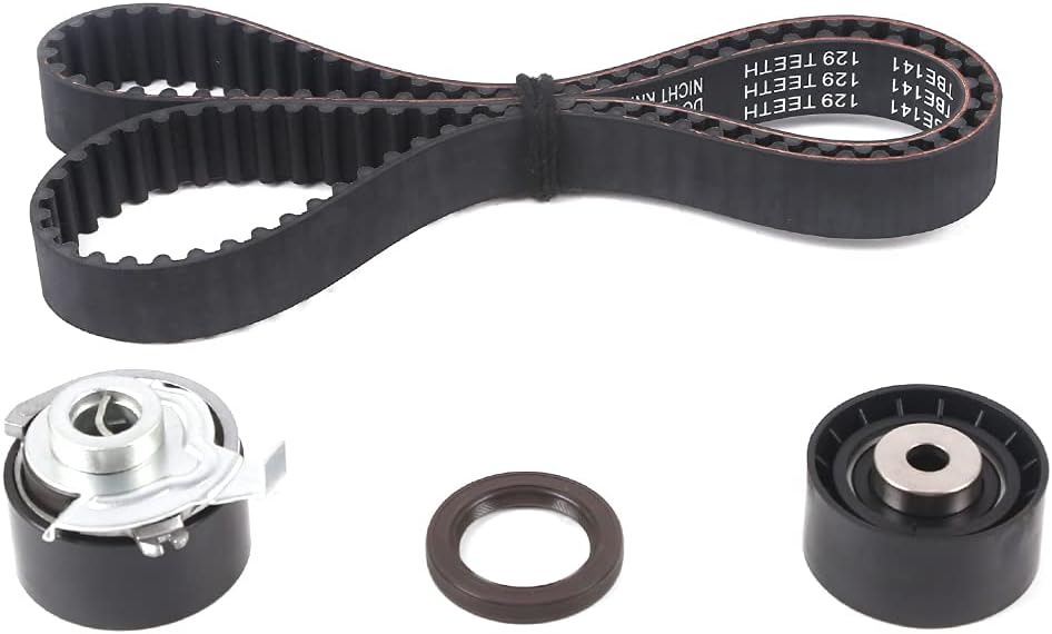 MPLUS Engine Timing Belt Kit Compatible with 2001-2004 for Ford Escape, 2000-2004 for Ford Focus, 2001-2004 for Mazda Tribute 2.0L 1989CC 121Cu. l4 GAS DOHC