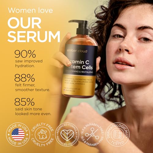 Image of Vitamin C Serum for Face with Stem Cells & Hyaluronic Acid 8 Oz