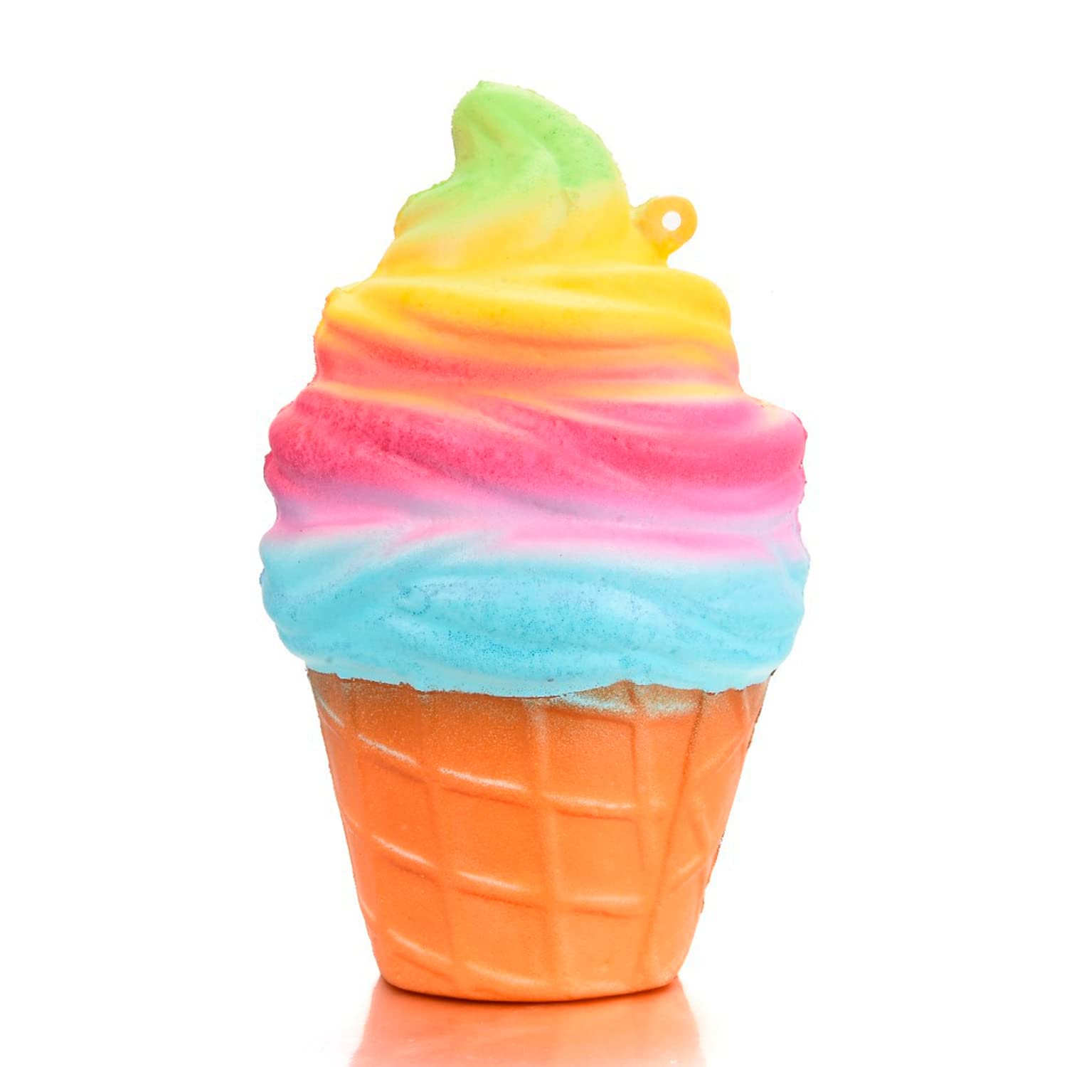 Squishy Fidget Item - Cute Squishies Small Ice Cream Squishy - Stress Relief Ice Cream Christmas Party Favors Squishies Slow Rising Stress Relief Party Favors Fidget Tool Keychain