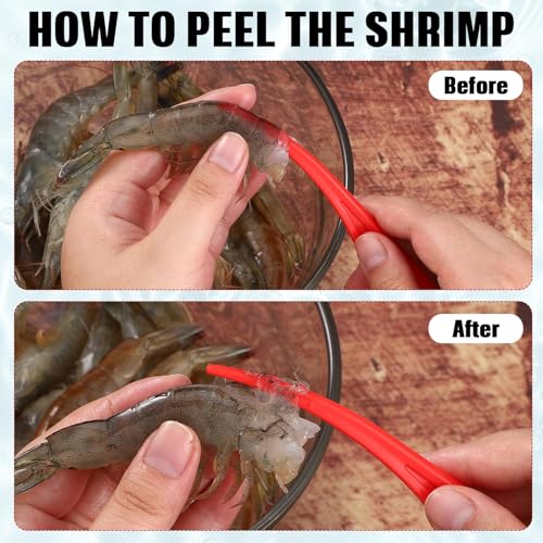 Gisafai 6 Pcs Plastic Shrimp Peeler