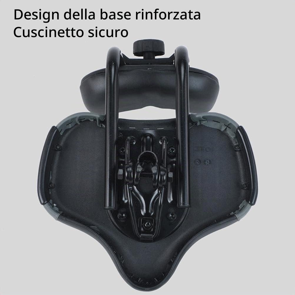 Seggiolino da bicicletta per cyclette, ampio sedile per bicicletta, grande sella per bicicletta, comodo sedile per bicicletta, di ricambio, ampio cuscino imbottito in memory foam