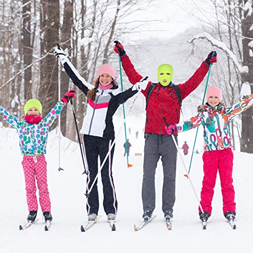 Image of 2 Pieces 3-Hole Full Face Mask Cover Ski Mask Winter Balaclava Cap Knitted Face Cover for Winter Outdoor Sports