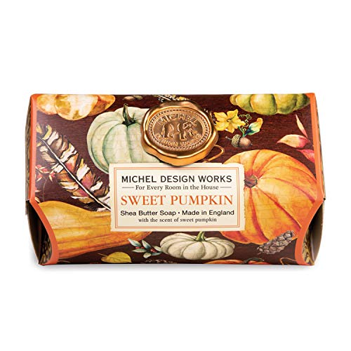 Michel Design Works Large Bath Soap Bar, Sweet Pumpkin