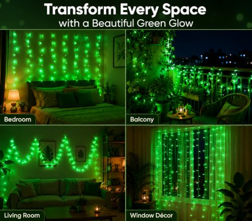 Image of Quace LED Pixel String Light 36 Feet, Green Fairy Lights with 360 Flexible Wire, Decorative LED Lights for Home, Bedroom, Balcony, Diwali, Christmas, Wedding & Party Decoration, Pack of 1