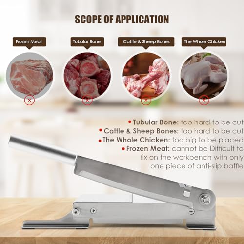CGOLDENWALL-Manual-Meat-Slicer-Meat-Bone-Cutter-Machine-Chinese-Medicine-Jerky-Slicer-Rib-Chicken-Fish-Frozen-Meat-Vegetables-Deli-Food-Slicing-Machine-Home-Cooking-Use