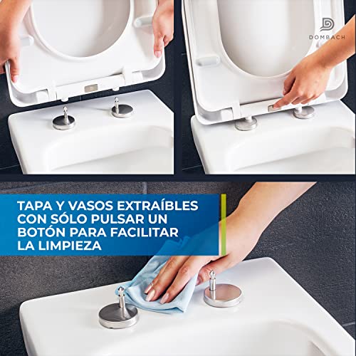 Tapa WC universal cuadrada Lamera de duroplástico blanco 6