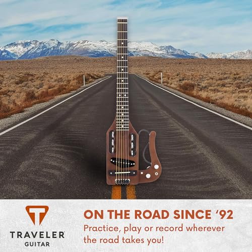 Traveler Guitar PS ABNS Pro-Series Antique Brown Acoustic Electric Guitar | Full 24.75 Inch Scale Portable Electric Acoustic Guitar | Travel Guitar thumb #5