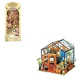 [ Bundle & Save ] - This Bundle set contains book nook and cathy's flower house by Rowood. [ All-In One Package ] - Our diy bookend model kit includes everything you need: illustrated English instructions, tools, wood sheets and necessary spare parts...