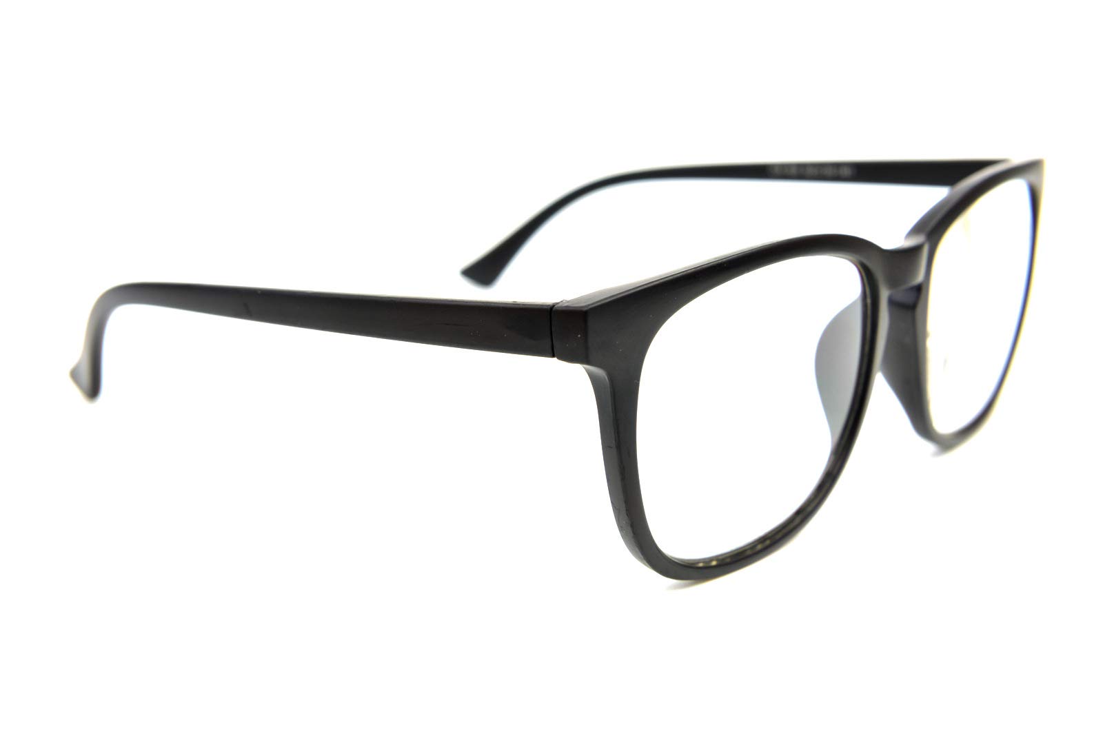Fads & Fashions Unisex Black Stylish Oversized Reading Glasses Retro 1950/60S With Metal Hinges Dx60 (, 4.0, Multiplier_x)