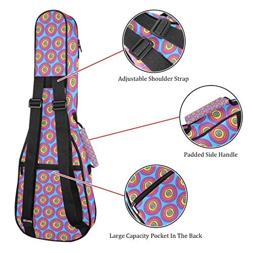 Housse pour ukulélé à pois Violet 10 mm avec rembourrage en éponge de 53,3 cm avec sangles réglables pour concert… - Les Beatles, Paul McCartney, John Lennon, RIngo Starr, George Harrison Housse pour ukulélé à pois Violet 10 mm avec rembourrage en éponge de 53,3 cm avec sangles réglables pour concert… – Image 4