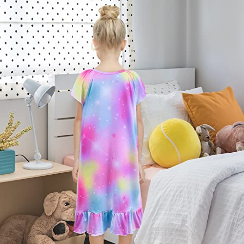 ICOSY Matching Girls & Doll Nightgowns Clothes Unicorn Pajamas Sleepwear Outfit for Girls and American 18" Girl Doll4