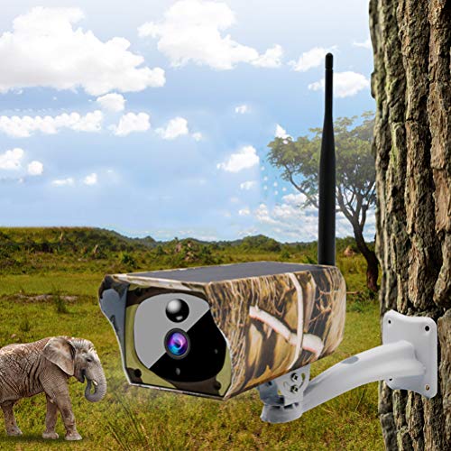 Solar Camera, 1080P IP Überwachungskamera mit Solarpanel, Nachtsicht, Bewegungsmelder, 2-Way Audio, PIR-Bewegungserkennung, Smart Home Kamera
