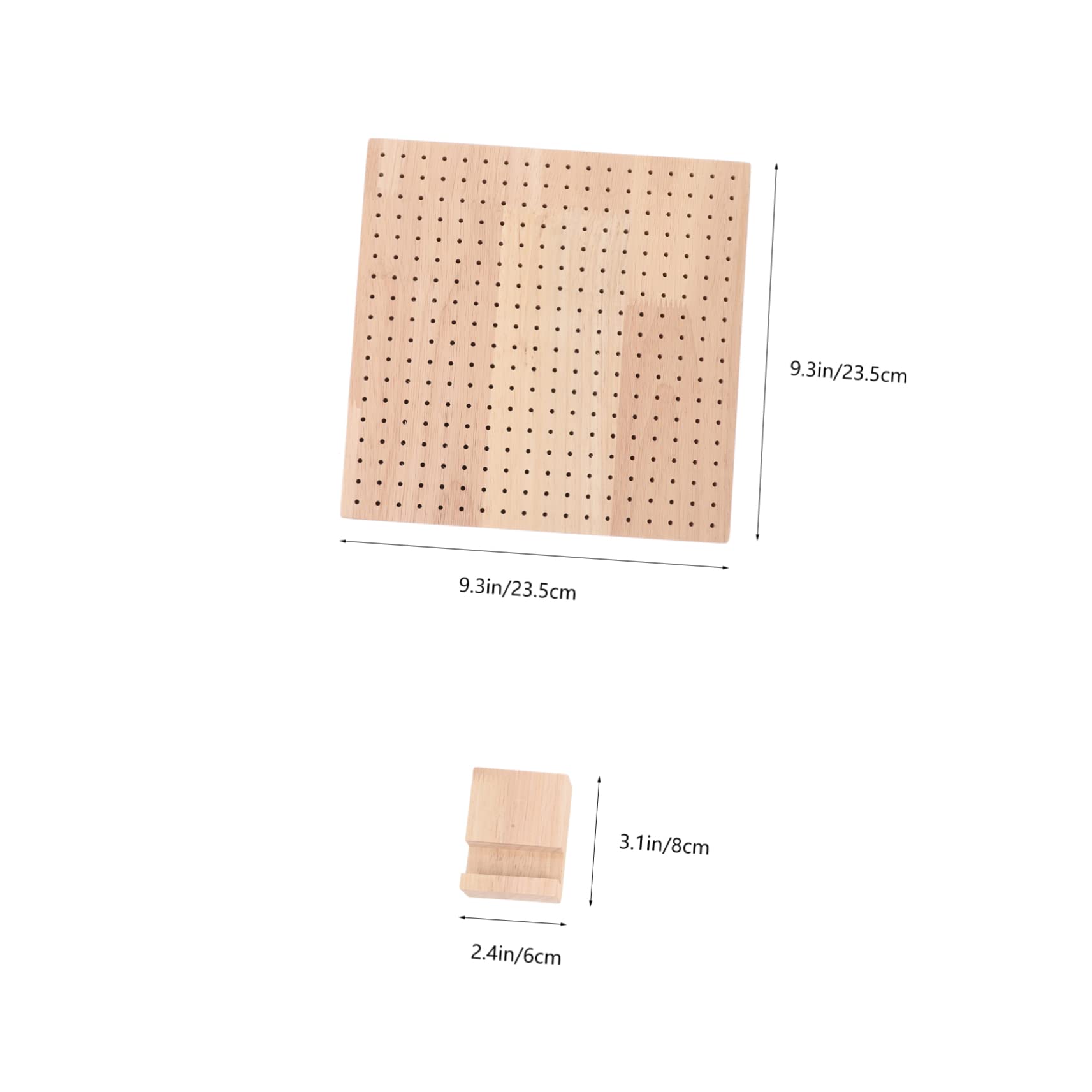Tablero de Bloqueo de Madera de Crochet para Principiantes, 1 Set