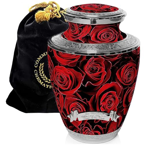 Image of Rose Cremation Urns for Human Ashes Adult Female Decorative Urns for Ashes