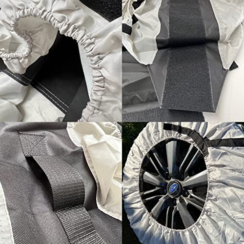Organically Driven Tire Totes, Bags, Seasonal Storage And Easy Transportation For Tires From 15'' To 31'' - Set Of 4 Bags (One Size Fits All) (V1.1) #TOP4